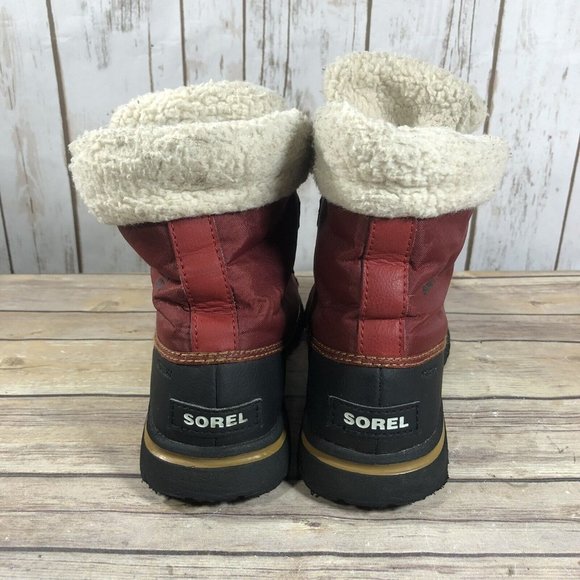 Sorel Carnival Waterproof Boots Womens Size 8.5 Outdoors Hiking Trail Faux Fur - Picture 6 of 11